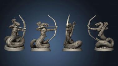 3D model The Gunslinger Rattlers Slither Snake Archer (STL)