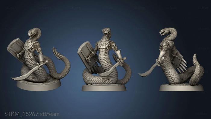 3D model The Gunslinger Rattlers Warrior Snake (STL)