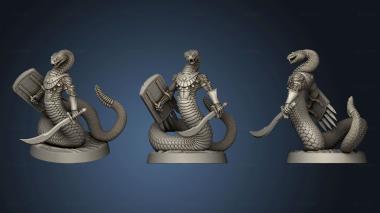 3D model The Gunslinger Rattlers Warrior Snake (STL)