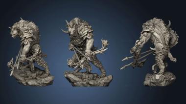 3D model Gnoll Scouts Howling Scout (STL)