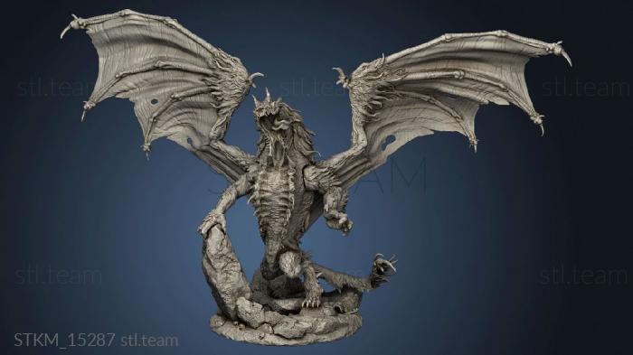 3D model Hyena Dragon Howling (STL)