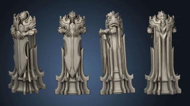 3D model Paladin Chess White tower (STL)