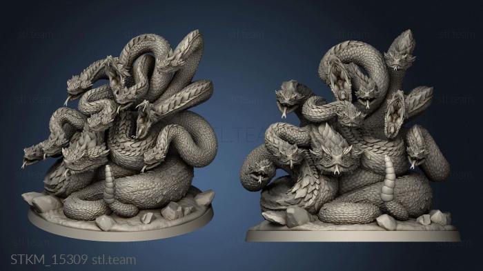 3D model The Gunslinger Rattling Hydra RattleSnake Rnd (STL)