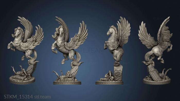 3D model Pegasus and Female Perseus Horse (STL)