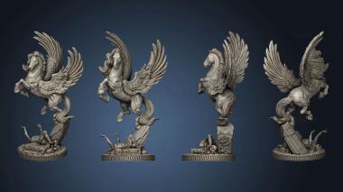 3D model Pegasus and Female Perseus Horse (STL)