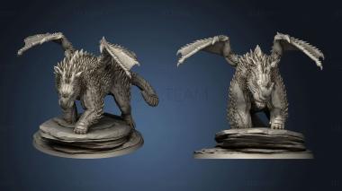 3D model The Savannah Snub Winged Horn Crest Wings Rhino (STL)