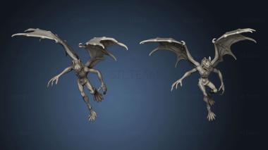 3D model Post Apocalyptic Winged Mutant vamp (STL)