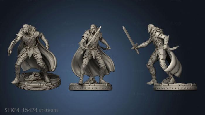 3D model Primal Augur Elf Warrior and Athos Hero Elf Warrior (STL)