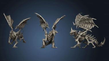 3D model Skeletal Dragon (STL)