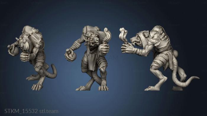 3D model Rat Alchemist Man First Form (STL)