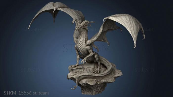 3D model Red Great Wyrm (STL)