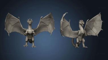 3D model Red Dragon Ancient stand (STL)