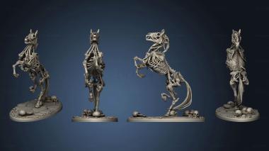 3D model undead skeleton draugr horse (STL)