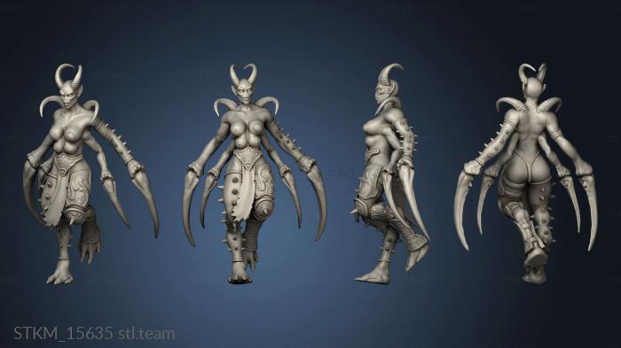 3D model Spider maidens Coven (STL)