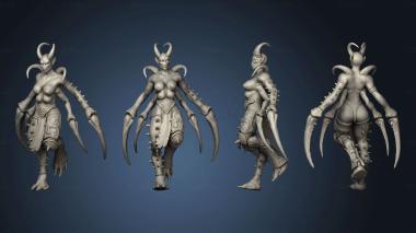 3D model Spider maidens Coven (STL)