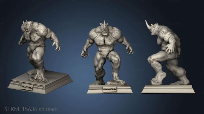 3D model RHINO VS SPIDERMAN (STL)