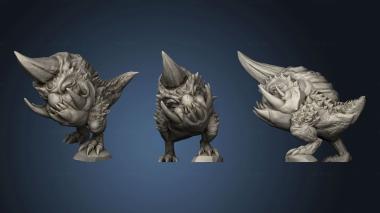 3D model Tysklands STRETCHGOALS Horned Goblin Hound (STL)