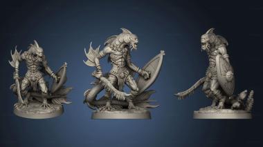 3D model Shark God Carcharodon Warriors Rise Warrior (STL)