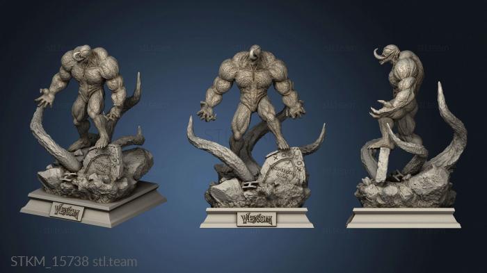 3D model venom tumulo Diorama botton (STL)