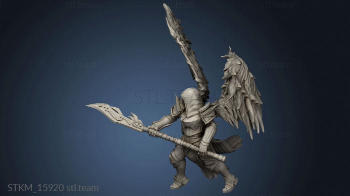 3D model Sicorra Aasimar Paladin Wings Hood (STL)