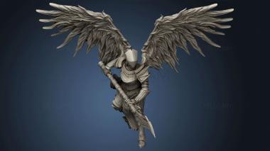 3D model Sicorra Aasimar Paladin Wings Helm (STL)