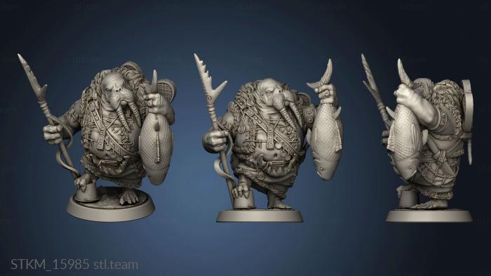 3D model Snowy Mountain Summit Walrus Folk (STL)