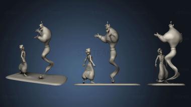 3D model aladdin and Djinn (STL)