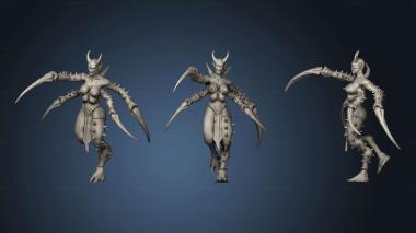 3D model Spider maidens Coven (STL)