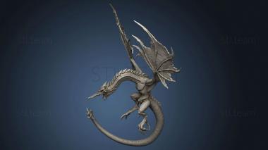 3D model Classic Cerulean Dragon (STL)