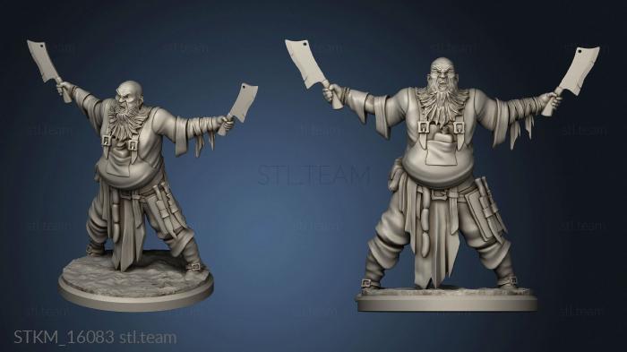 3D model City Angels Troops Citizen Militia black smith (STL)