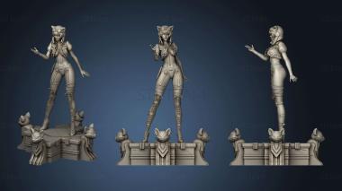 3D model Steampunk Catwoman statue (STL)