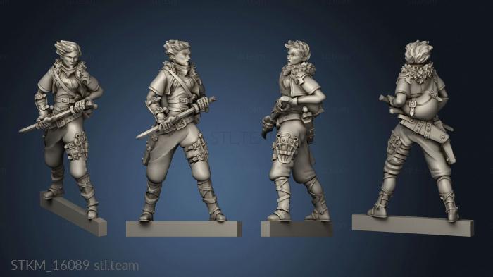 3D model Adventurers Ranged Female rogue (STL)