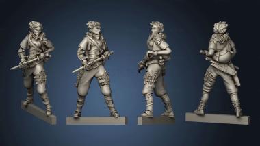 3D model Adventurers Ranged Female rogue (STL)