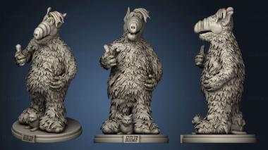 3D model ALF on round podium (STL)