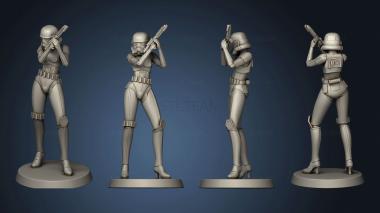 3D model stormtrooper female (STL)