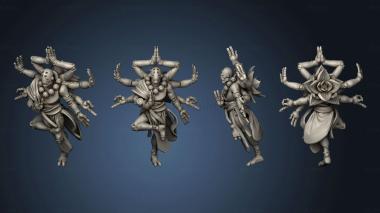 3D model Wired Monk and Druid (STL)