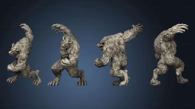 3D model werewolves Raised Claw (STL)