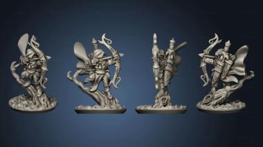 3D model Wood elf characters ranger hero (STL)