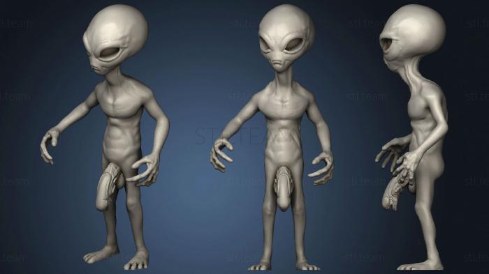 Alien with Dick Balls