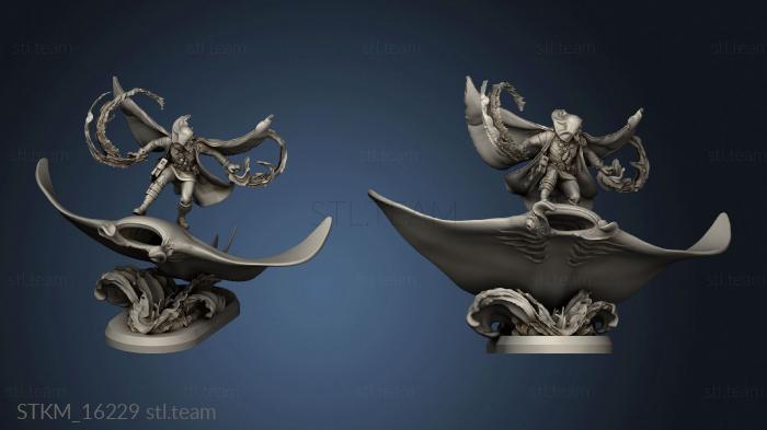 3D model The Carcarodonic Pirate Lords Manta Rider (STL)