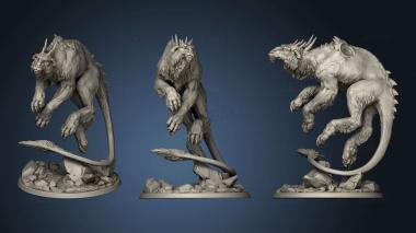 3D model White Werewolf Tavern Drag ped (STL)