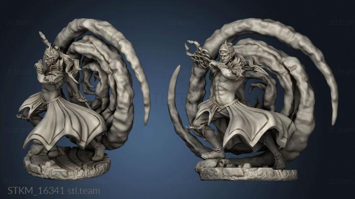 3D model The Queens Web Underworld Dark Elves Arcane Adept (STL)