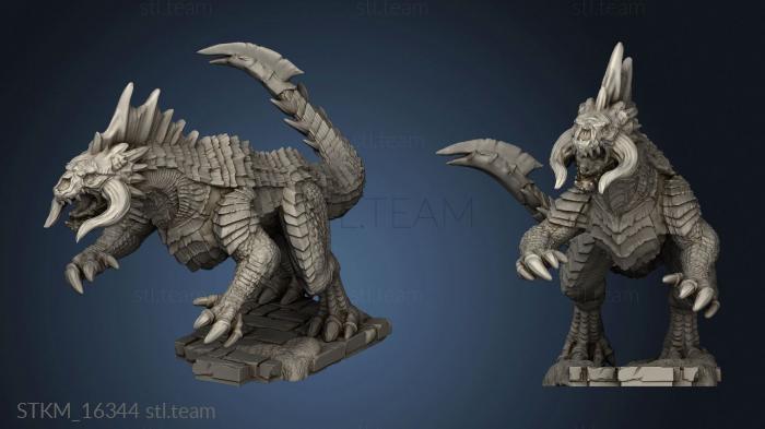 3D model Monster Black Guard Drake Attacking (STL)