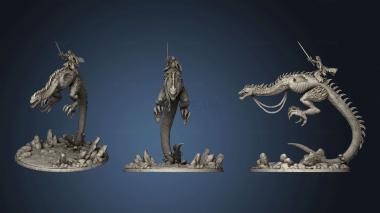 3D model wyvern steed in flight (STL)