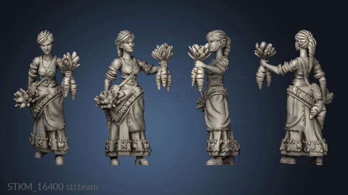 3D model Townsfolk Town Girl (STL)