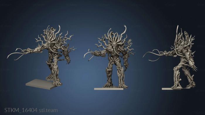 3D model TREEMAN ATTACKING flat (STL)