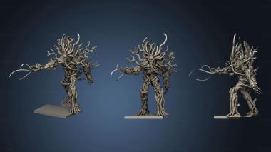 3D model TREEMAN ATTACKING flat (STL)