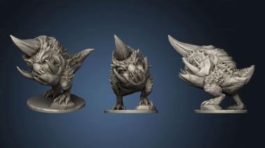 3D model Horned Goblin Hound (STL)