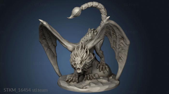 3D model Undead Manticore (STL)