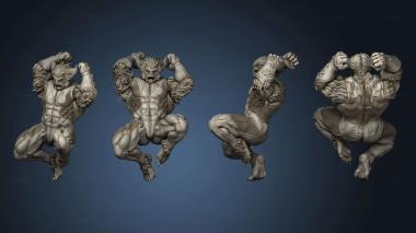 3D model Beast Men Halfopen (STL)